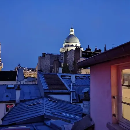 Notre-dame -latin Quarter Vip Rooftop Terrace View Appartamento Parigi